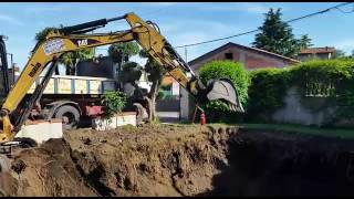 SCAVO PER REALIZZAZZIONE PISCINA PRIVATA