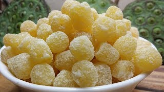 Cách làm Mứt Hạt Sen Tươi  nguyên liệu sẵn có ai cũng làm được