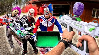 KILLER CLOWNS TRICK US AND STEAL THE GEL BLASTER ARSENAL!