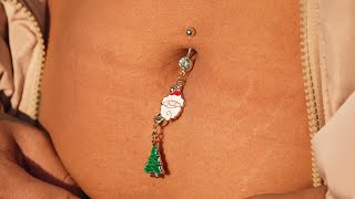 Most Christmas Themed Jewelry for a Double Belly Button Piercing!