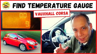 Vauxhall Corsa D Tips: How To Find Temperature Gauge (Hidden Temperature Gauge in Secret Menu)