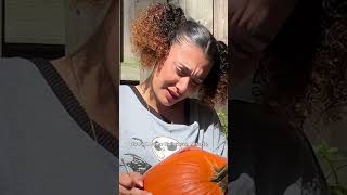 My HUGE Pumpkin Carving Mistake 🎃 #Challenge #Halloween #Pumpkin #SabrinaCarpenter #StreetCents
