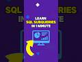 How to Use SQL Subqueries (Step-by-Step Tutorial for Beginners)