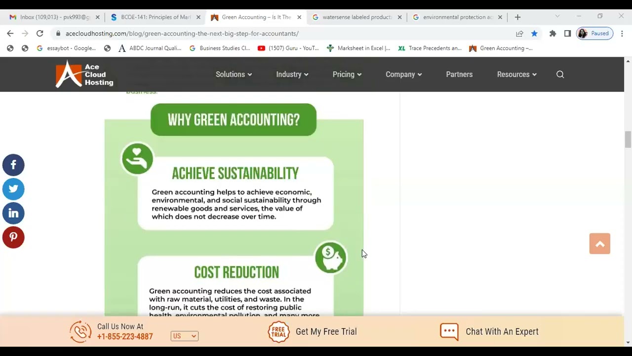 Green Accounting Or Environmental Accounting Youtube