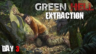 GreenHell: Extraction - Fishing For Protein | Day 3 [ Hardcore Survival ]