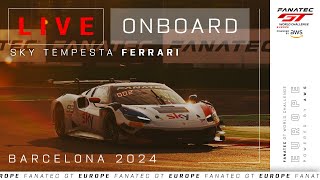 LIVE | Race 1 | Onboard Car #93 | Barcelona | Sky Tempesta Racing | Fanatec GT Europe 2024