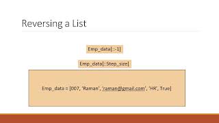 Session2 List in Python