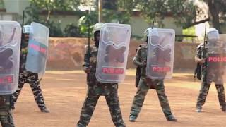 Kerala Police  Lathi and Shield Drill