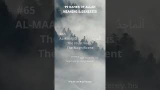 99 Names of Allah (64,65,66) #Shorts