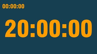 20 hour timer (play at 0.5x speed) (with end alarm, time elapsed and progress bar)