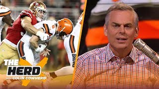 Colin reacts to Browns' 31-3 shellacking by the 49ers & says team should trade O