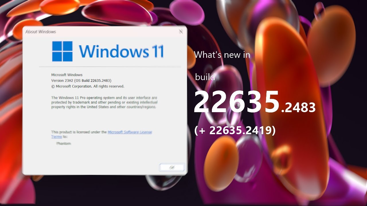 Windows 11 Beta Builds 22635.2483 And 22635.2419 - What's New ...