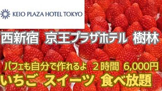 【西新宿 京王プラザホテル 樹林 ストロベリースイーツビュッフェ ２時間 ¥6,000 自分でパフェもつくれるよ イチゴ スイーツ 食べ放題】