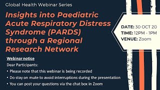 Insights into PARDS through a Regional Research Network