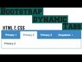 How to develope Bootstrap Dynamic tabs | Tab menu option by Html-Css