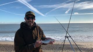 A Mornings Sea Fishing Session on Pakefield Beach, Lowestoft