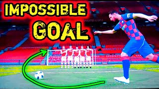 Messi impossible Goal هدف من زاوية مستحيلة PES