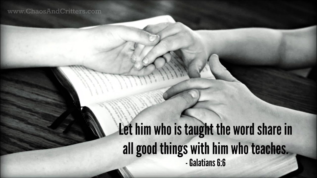 Bible Verse Of The Day - Galatians 6:6 - Daily Encouragement And ...