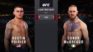 UFC 257 - Poirier vs McGregor 2 Full fight UFC3