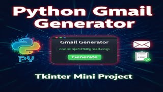 Python Mini Project – Random Email Generator App | Tkinter GUI