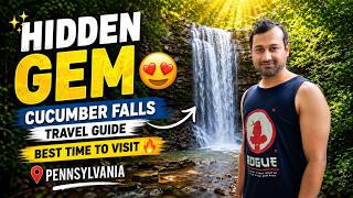 Hidden Gem in USA 🇺🇸 | Cucumber Falls Pennsylvania Travel Guide 😍 Best Time to Visit