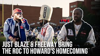 Watch Just Blaze \u0026 Freeway Bring Huge Roc-A-Fella Energy To Howard's 100th Homecoming Halftime