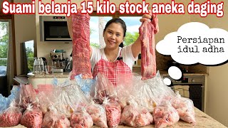 BELANJA 15 KILO ANEKA DAGING || PERSIAPAN IDUL ADHA