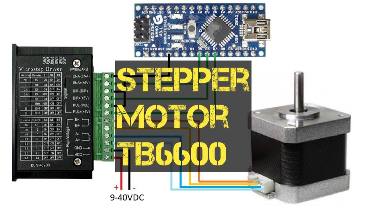 Tutorial: Control Stepper Motor Using TB6600 Driver And, 54% OFF