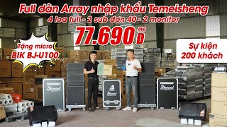 Dàn Line Array Temeisheng Gọn, Nhẹ, Chơi Sự Kiện, Cafe,đi show mini \\ Sân vườn,Nhà hàng, Giá 77tr690