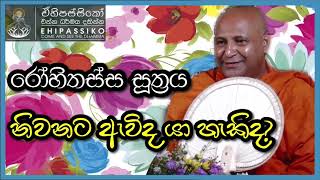 නිවනට ඇවිද යා හැකිද? රෝහිතස්ස සූත්‍රය |Ven Mankadawala Sudassana Thero bana | dharma deshana