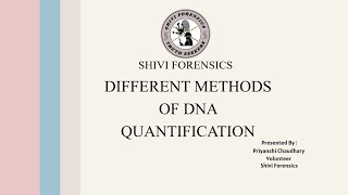 Methods of DNA Quantification | Instrumentation #dna