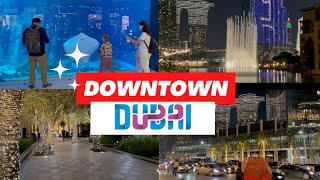 Burj Khalifa Fountain Show & Dubai Mall Aquarium | Dubai Vlog