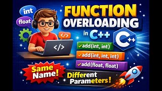 Function Overloading in C++ | Same Function Name with Different Parameters | C++ Tutorial