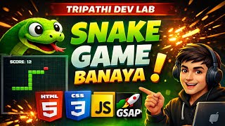 Build the Classic Snake Game with HTML, CSS & JavaScript | Beginner JavaScript Project