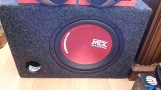 MTX AUDIO TR12-04 600W 200RMS SUBWOOFER - TEST 1