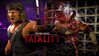 Mk11- New Rambo Second Fatality Revealed