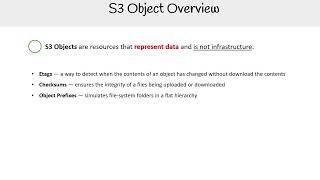 S3 Objects Overview - AWS Solutions Architect Associate SAA-C03