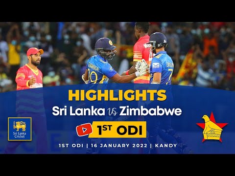 1st ODI Highlights | Sri Lanka Vs Zimbabwe 2022 - YouTube