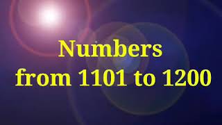 Numbers from 1101 to 1200