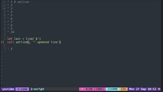 Vimscript Tutorial: Buffer ( replace lines in the current buffer )