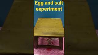 How to Stand up egg straight.simple experiment with egg and salt. #shorts #experiment #egg #science