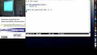 Test-driven example - printing positive numbers, part 1 (Software Carpentry)