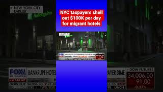 Migrants in New York City hotels are hitting taxpayer wallets in a big way #shorts