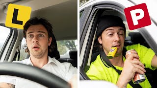 Driving on Your L Plates vs P plates...