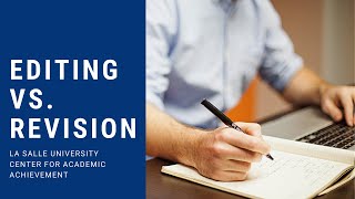 Editing VS Revision
