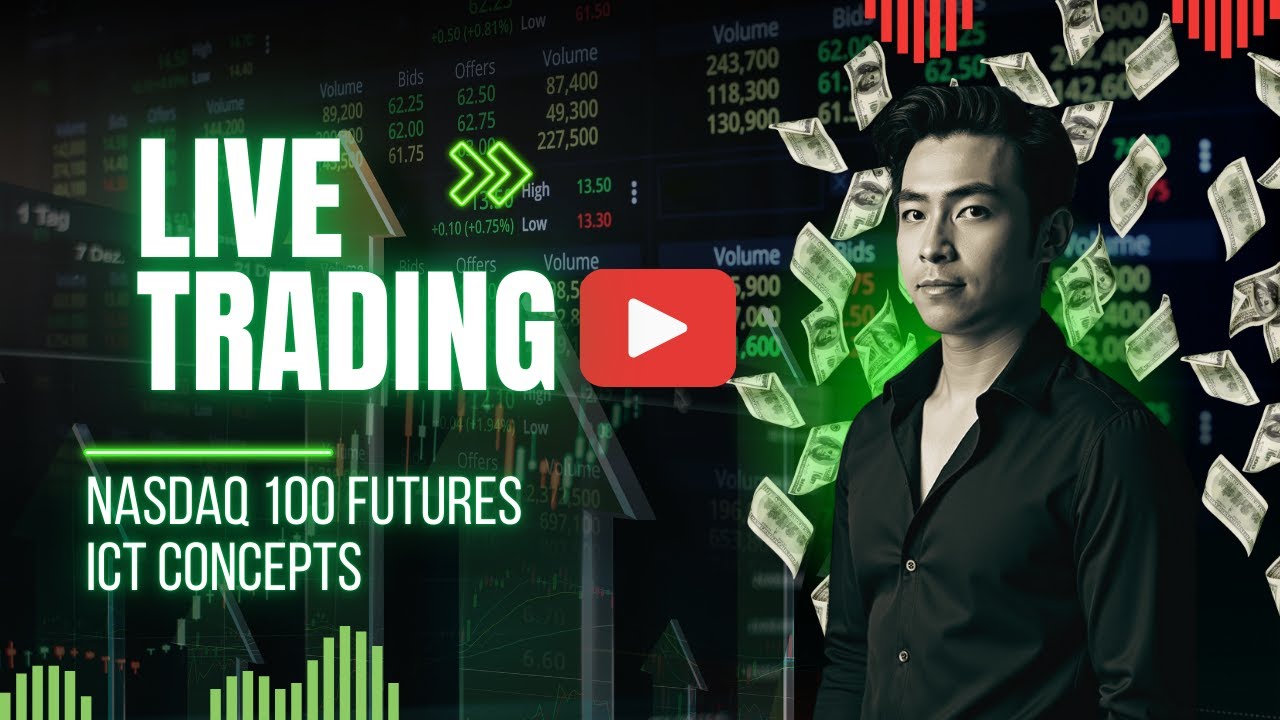 Live Trading Nq Futures Es Ict Trading New York Session Youtube