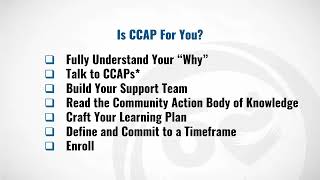 How to Enroll and What to Expect as a CCAP Candidate