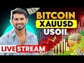 CRYPTO USOIL XAUUSD   LIVE TRADING || 10 Dec  || Bitcoin Live Scalping| How to predict next candle