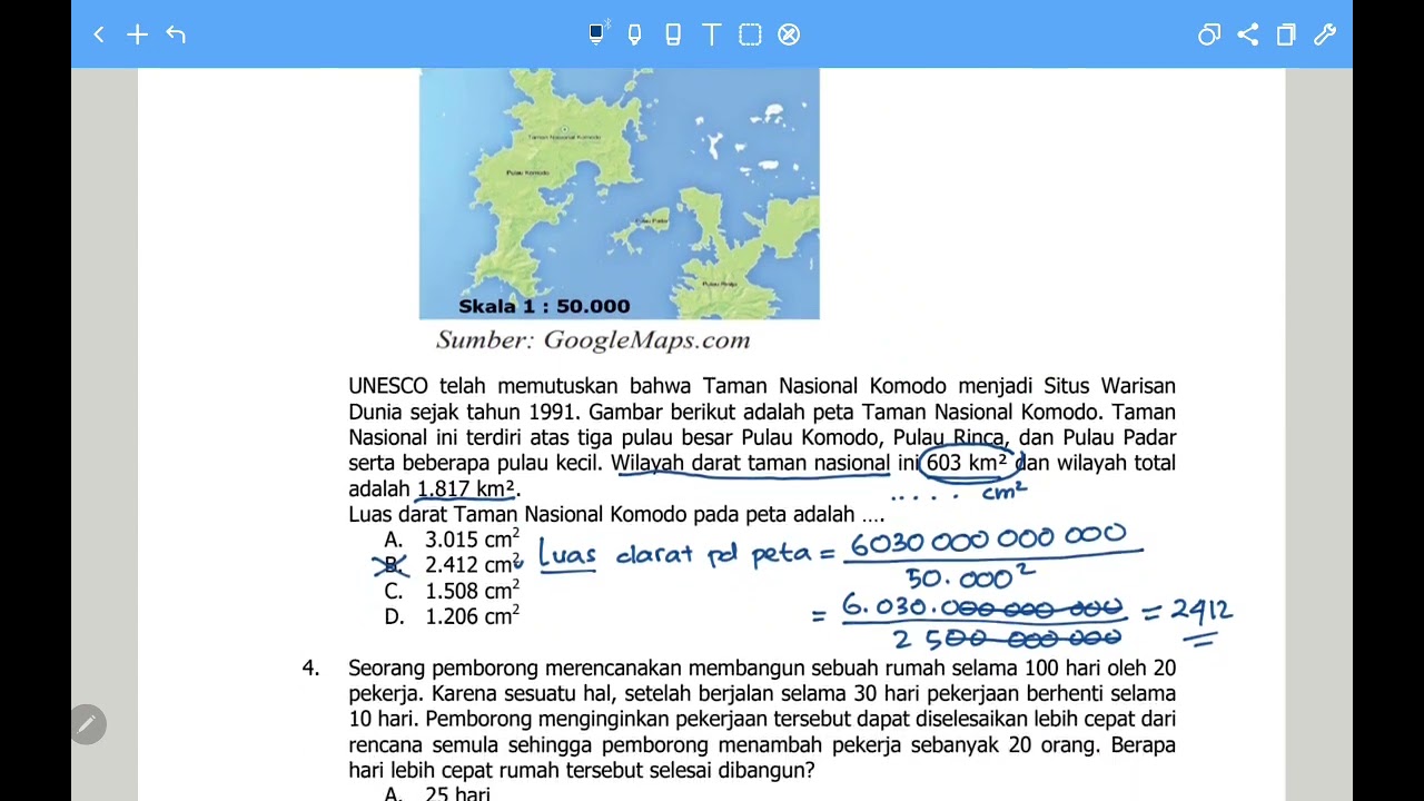 Pembahasan (1 - 10 PAKET B) TPM ASPD Matematika SMP/MTs Kota Yogyakarta ...