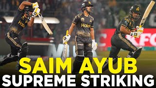 Supreme Striking By Saim Ayub | Lahore Qalandars vs Peshawar Zalmi | Match 12 | HBL PSL 9 | M2A1A